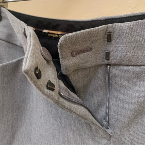 Express | Low Rise Editor Gray Pants - Picture 5 of 8